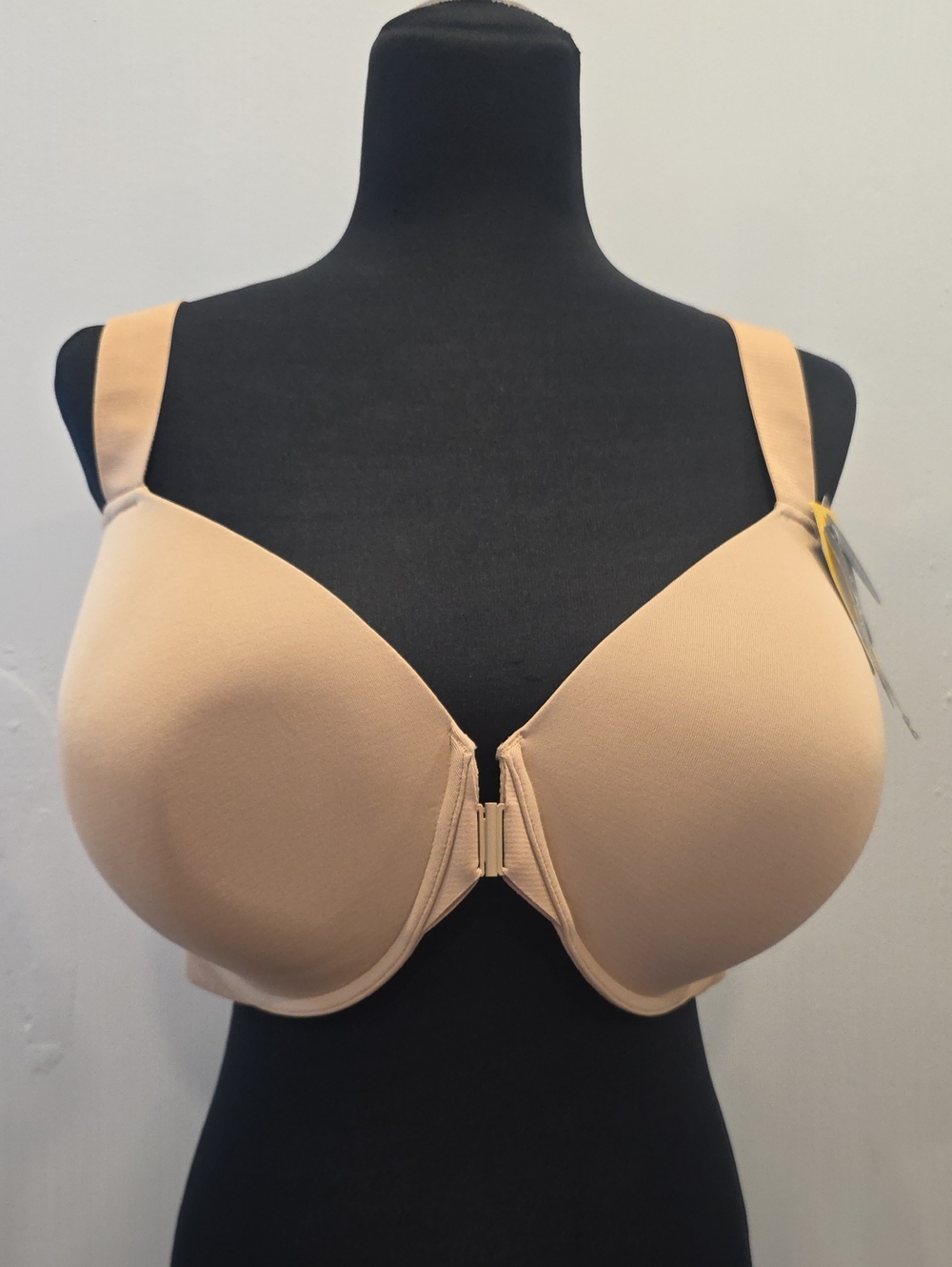 Paramour By Felina Nude Front-Close Seamless Wide Straps Bra Style #155149